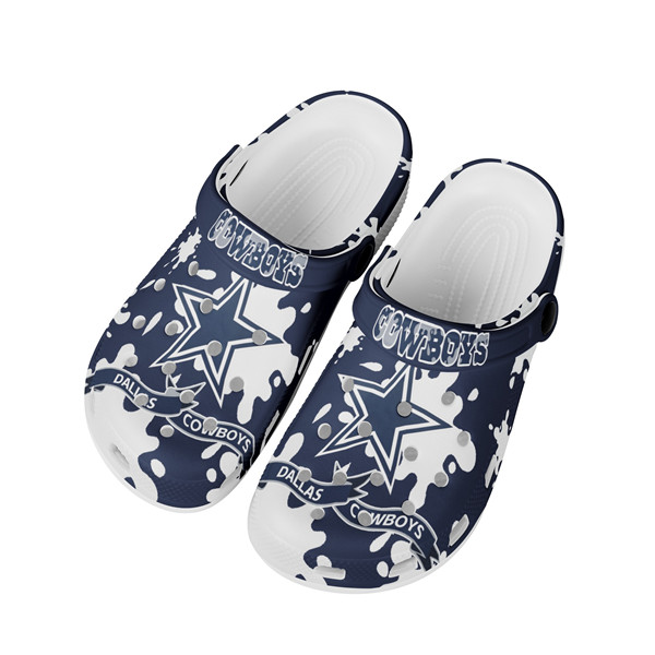 Women's Dallas Cowboys Bayaband Clog Shoes 002 Women's Dallas Cowboys Bayaband Clog Shoes 002